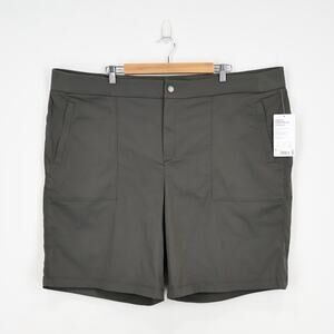 NWT Athleta Trekkie Bermuda 2.0 Ripstop Shorts Mountain Olive Size 26 / 3X
